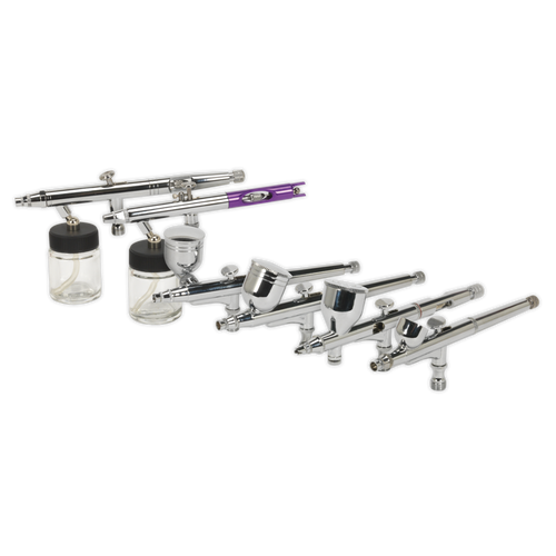 Air Brush Kit 10pc Gravity-Suction Feed