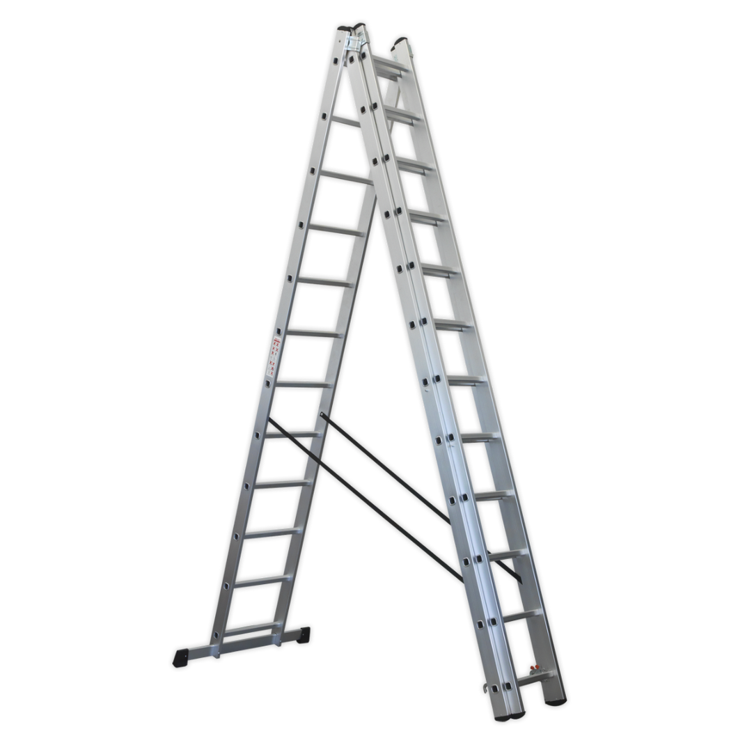 Aluminium Extension Combination Ladder 3x12 EN 131