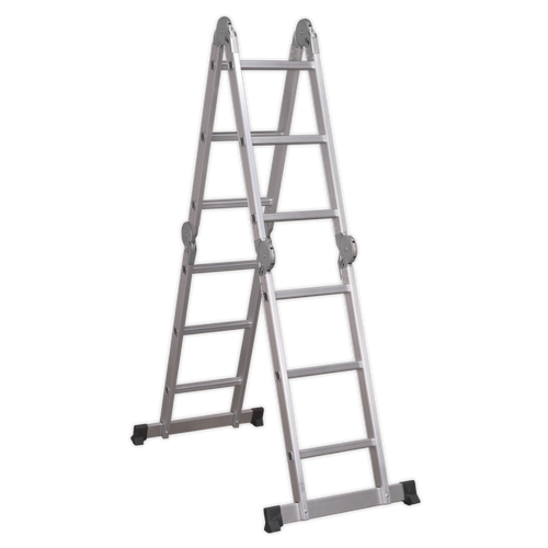 Aluminium Folding Platform Ladder 4-Way EN 131