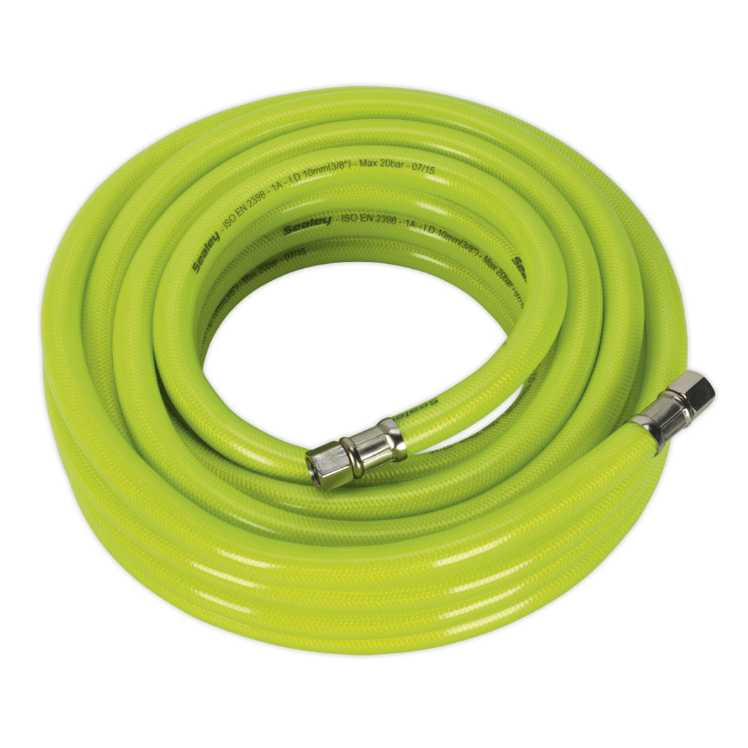 Air Hose High Visibility 10mtr x Ø10mm with 1-4