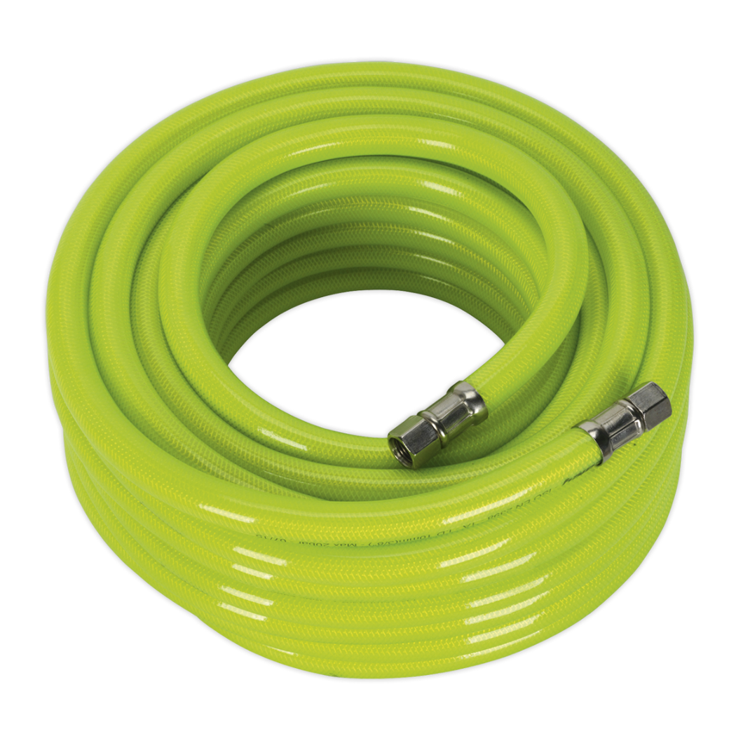 Air Hose High Visibility 15mtr x Ø10mm with 1-4