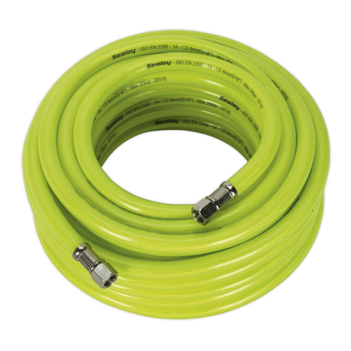 Air Hose High Visibility 15mtr x Ø8mm with 1-4