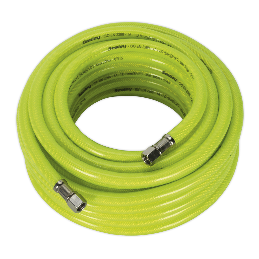 Air Hose High Visibility 15mtr x Ø8mm with 1-4