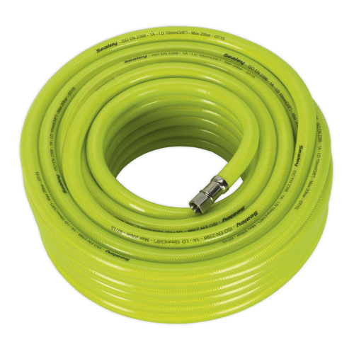 Air Hose High Visibility 20mtr x Ø10mm with 1-4