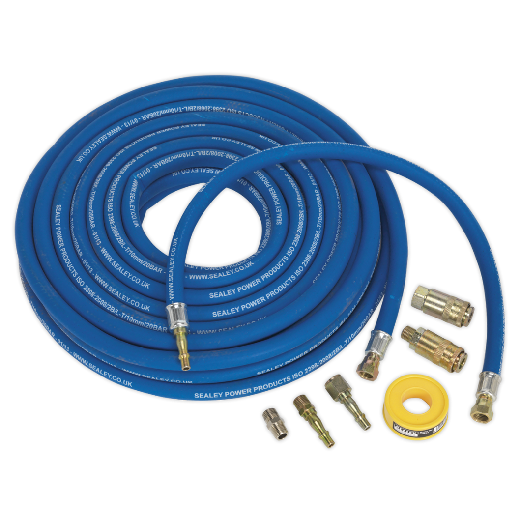 Air Hose Kit Heavy-Duty 15mtr x Ø10mm with Connectors