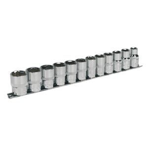 Socket Set 12pc 1-2"Sq Drive 6pt WallDrive® Metric