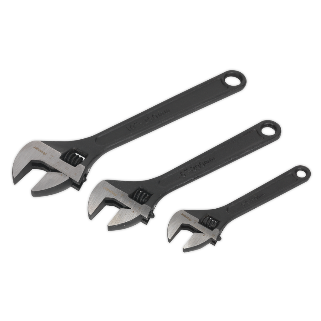 Adjustable Wrench Set 3pc Rust Resistant