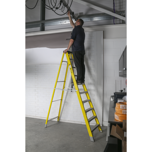 Fibreglass Step Ladder 9-Tread EN 131