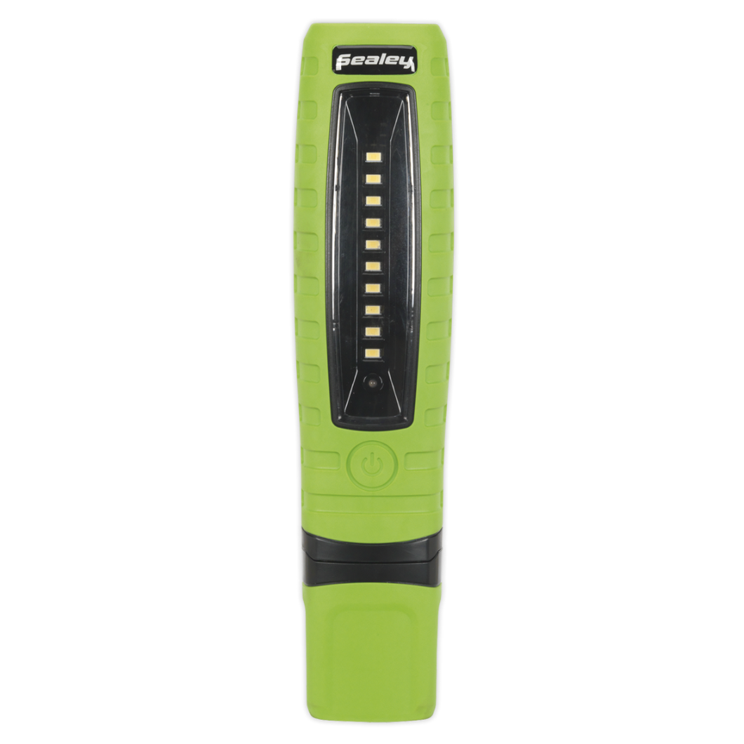 Rechargeable 360° Inspection Lamp 10 SMD LED + 3W LED Green Lithium-ion