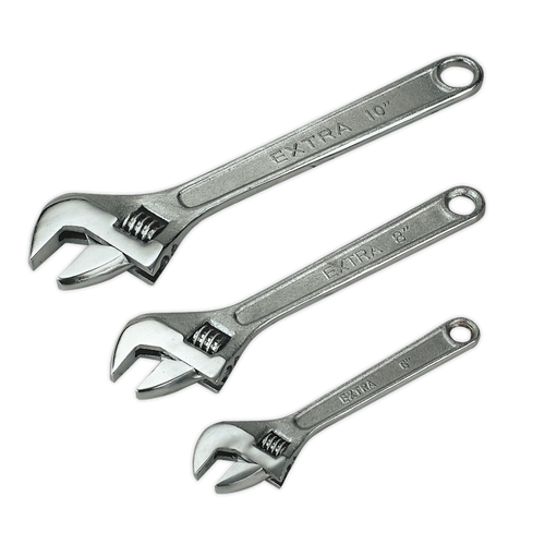 Adjustable Wrench Set 3pc 150, 200 & 250mm