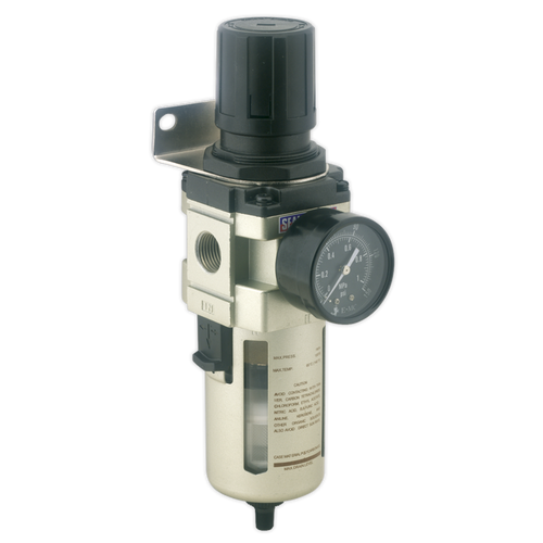 Air Filter-Regulator Auto Drain Max Airflow 140cfm